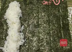 Illustration of how to make sushi 2