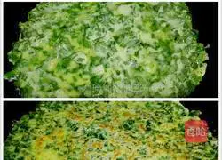 Illustration of how to make chive egg pancake 4