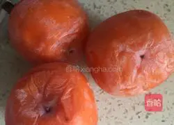 Illustration of how to make persimmon bean cake 1