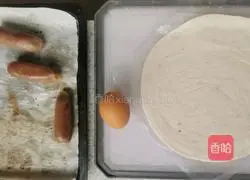 Illustration of how to make hand-made sausage cake 1
