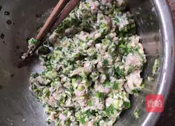  Illustration of how to make leek fish cakes 6