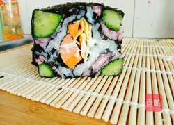 This sushi is a bit square and this yam is a bit blue.Illustration 6