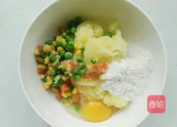 Illustration of how to make pastoral potato pancakes 4