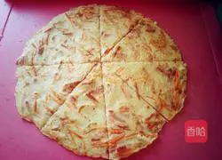 Illustration of how to make carrot and potato shredded cake 8