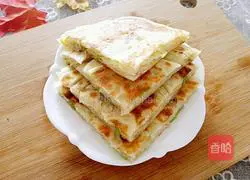 Illustration of how to make green onion cake 12