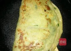 Illustration of how to make leek and egg pancakes 6