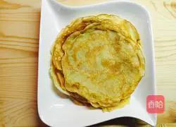 Illustration of how to make banana crepe 6