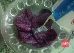 Illustration of making multigrain purple sweet potato sandwich cake 5