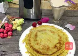 Apple egg pancake, apple soy milk, so delicious! Illustration of how to make [color] 6
