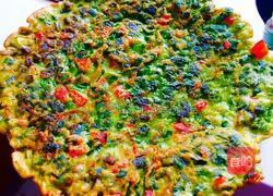 Illustration of how to make chive egg pancake 10