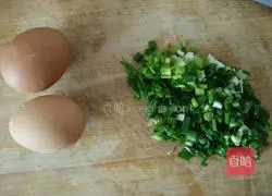 Illustration of how to make scallion egg pancake 1