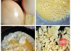 Leek, egg and fungus pie Practice illustration 3