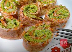 Illustration of how to make two-color breakfast cake 9