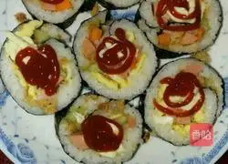 Simple sushi recipe illustration 7