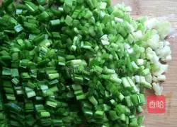 Illustration of how to make chive cake 2