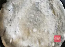 Illustration of how to make ham and egg pancakes 6