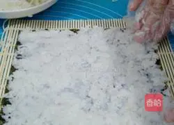 Illustration of how to make sushi 2