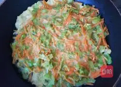 Bitter Melon Carrot Egg Pancake Recipe Illustration 5