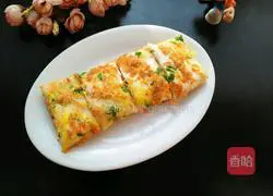 Illustration of how to make egg and meat waffles (electric pancake version) 9