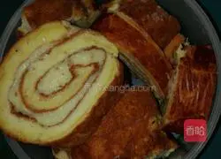 Custard Sauce Cake Roll Recipe Illustration 7