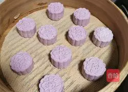 Illustration of how to make purple sweet potato and bean paste glutinous rice cakes 19
