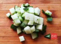 Illustration of how to make caviar mixed rice 5