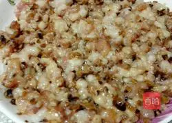 Illustration of how to make steamed meatloaf with mushrooms 2