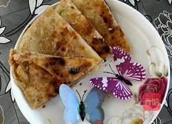 Illustration of how to make scallion pancake 17