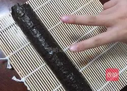 Illustration of how to make sushi 6