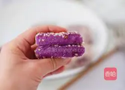 Milk Purple Sweet Potato Cake Recipe Illustration 18