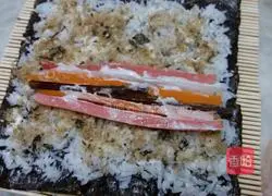 Illustration of how to make sushi 3