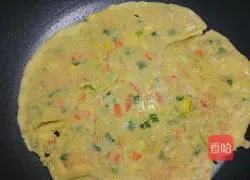 Corn Carrot Egg Pancake Recipe Illustration 9