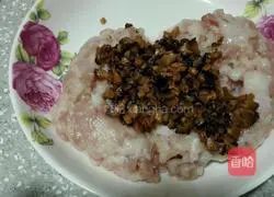 Steamed Pork Patties with Mushrooms Illustration of how to do it 1