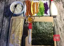 Illustration of home-cooked sushi 2