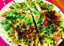 Illustration of how to make chive egg pancake 11