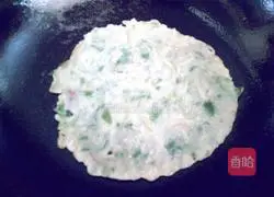 Illustration of making garlic sauce purslane cake 19