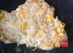 Illustration of how to make corn and radish cakes 5