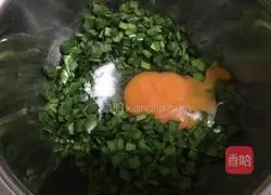 Illustration of how to make chive egg pancake 2