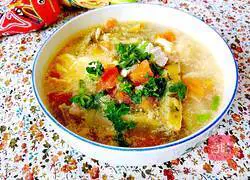 Illustration of how to make tomato and egg braised cake 21