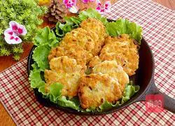 Illustration of making minced meat tofu cake 9