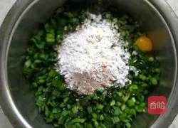 Illustration of how to make chive tofu cake 8