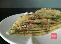 Assorted Vegetable Egg Pancake Recipe Illustration 5
