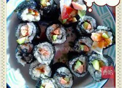 Illustration of how to make sushi 4