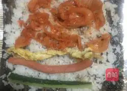 Illustration of how to make sushi 4