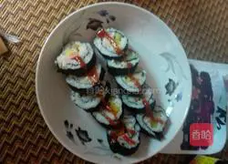 Illustration of how to make sushi 4