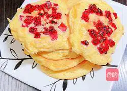 Illustration of how to make dragon fruit souffle waffles 17