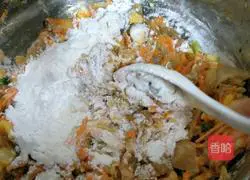 Illustration of how to make kimchi pancakes 9