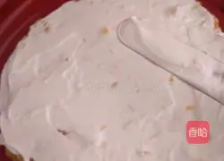 Double layer cake cream Illustration of how to decorate flowers 5