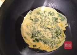 Spinach Egg Pancake Recipe Illustration 4