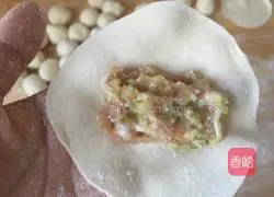 Illustration of how to make three fresh pot stickers 15